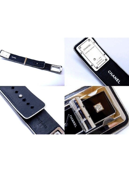 Chanel Coco Code Wanted Watch Diamond Stainless Steel Leather Bangle main image 4